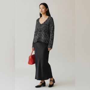 Margeaux & Ellie Popcorn Knit V neck Sweater size XL